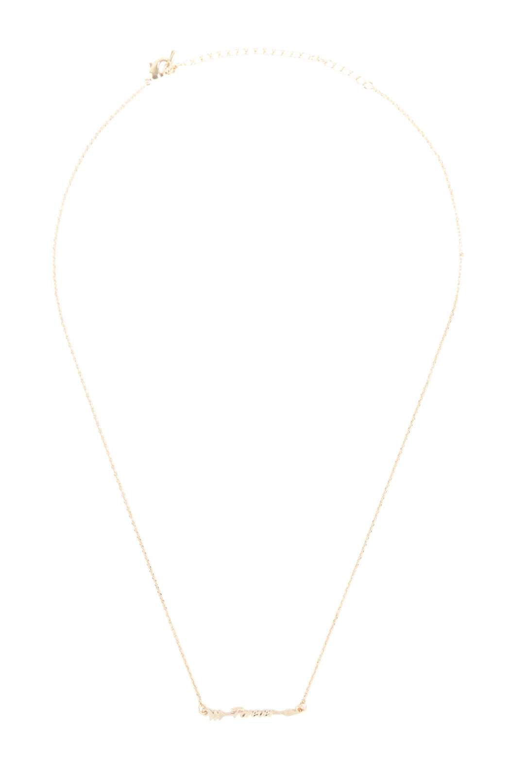 Arrow Letter forever Pendant Necklace