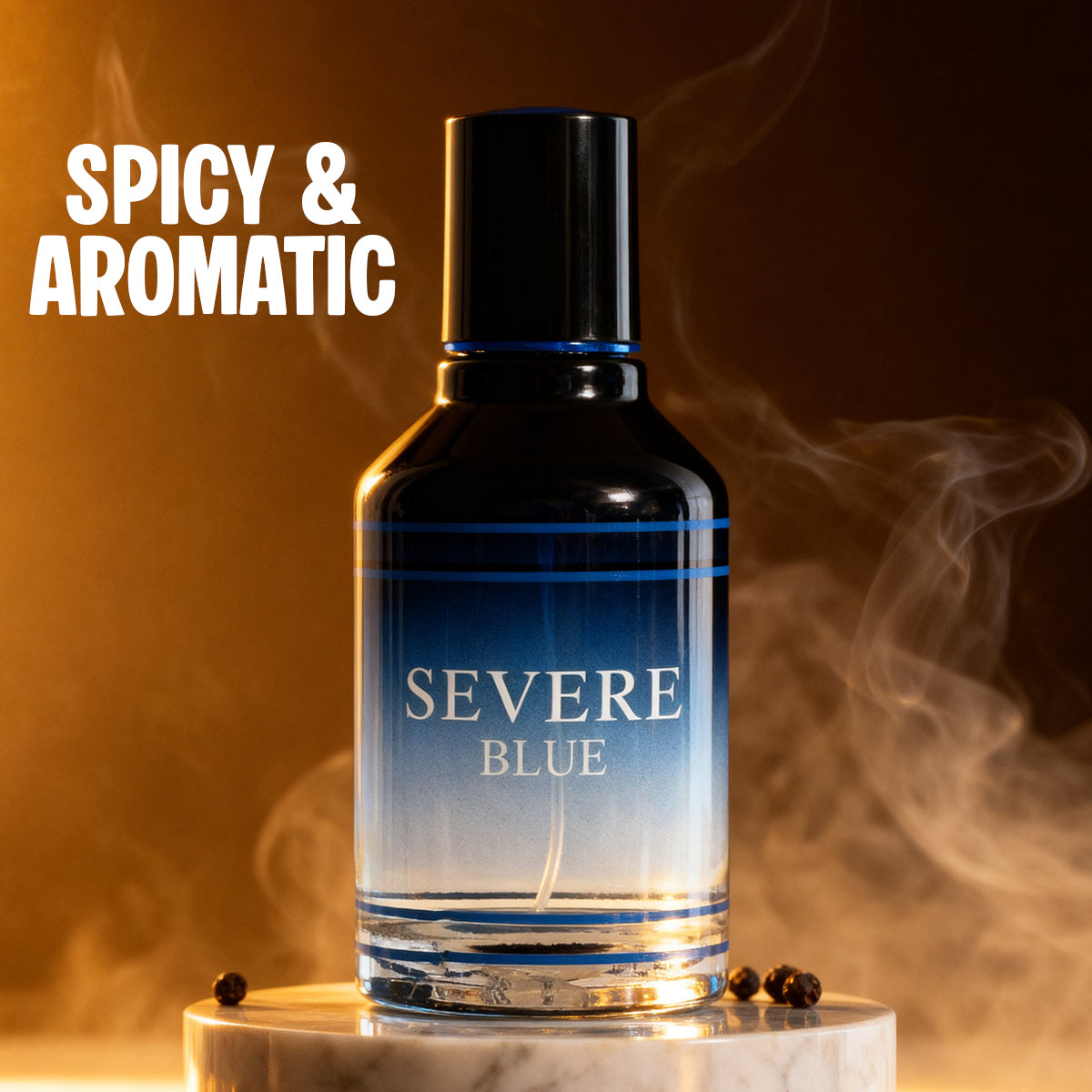 Severe Blue Pour Homme Spray Perfume Eau De Parfum For Men - 100ML/3.4FL.OZ.