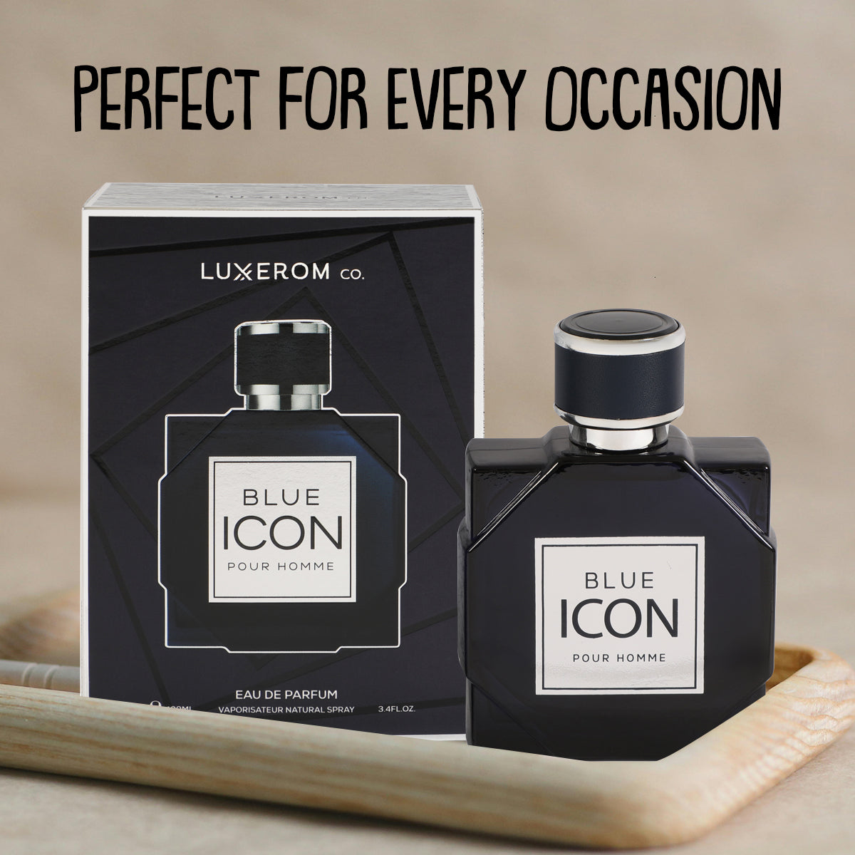Blue Icon Spray Perfume Eau De Parfum For Men - 100ML/3.4FL.OZ.
