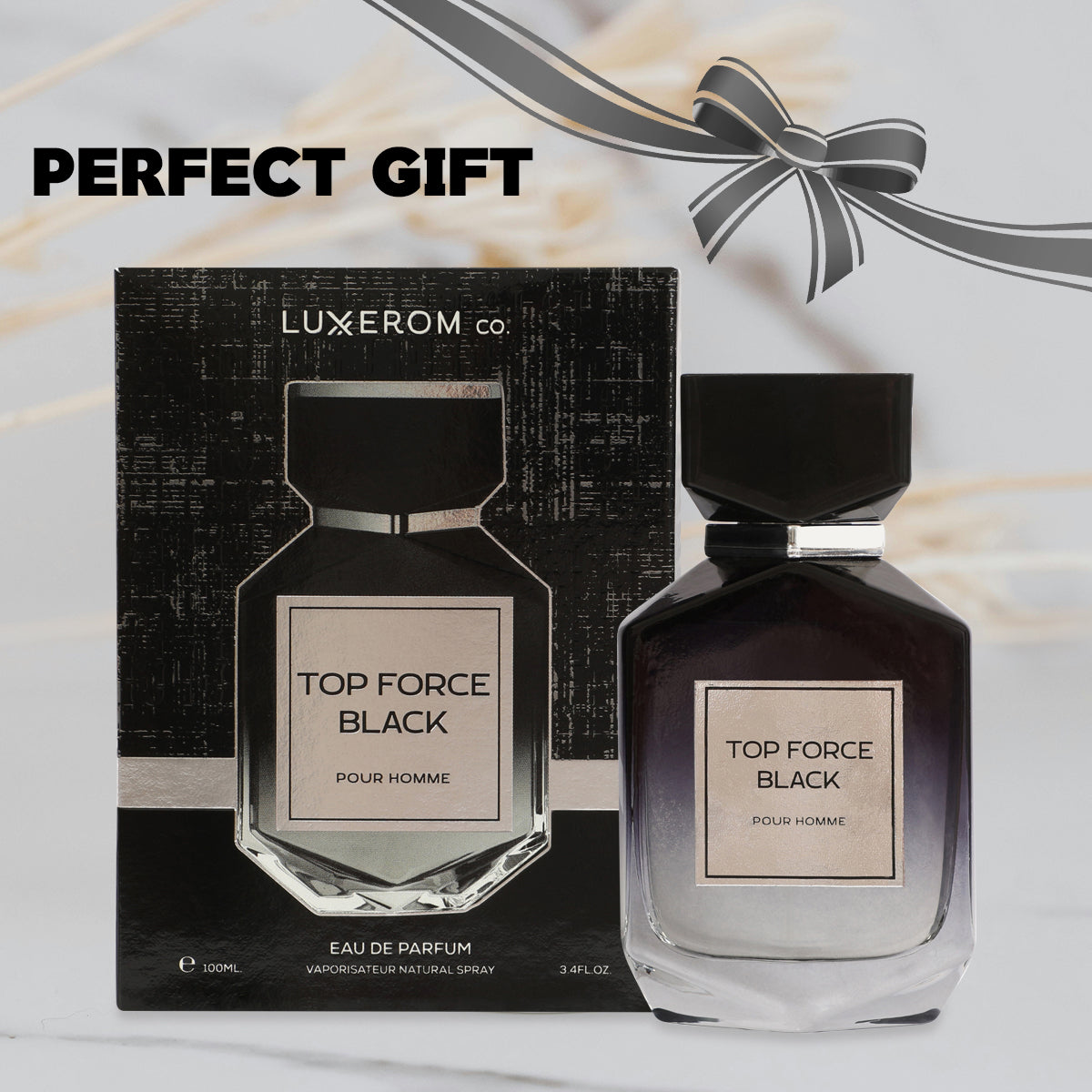 Top Force Black Spray Perfume Eau De Parfum For Men - 100ML/3.4FL.OZ.