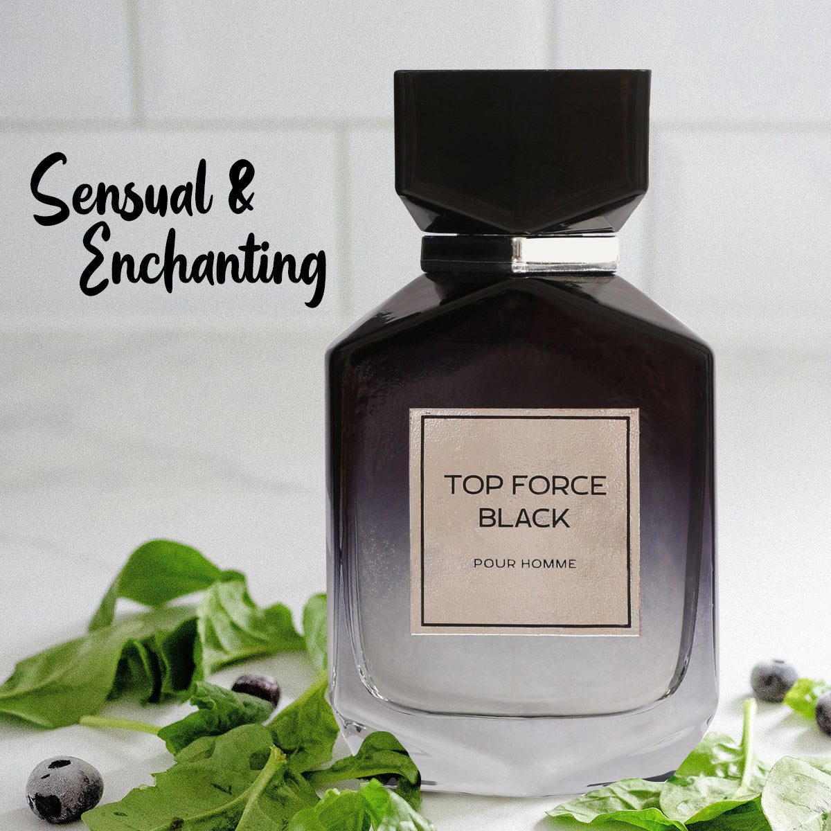 Top Force Black Spray Perfume Eau De Parfum For Men - 100ML/3.4FL.OZ.