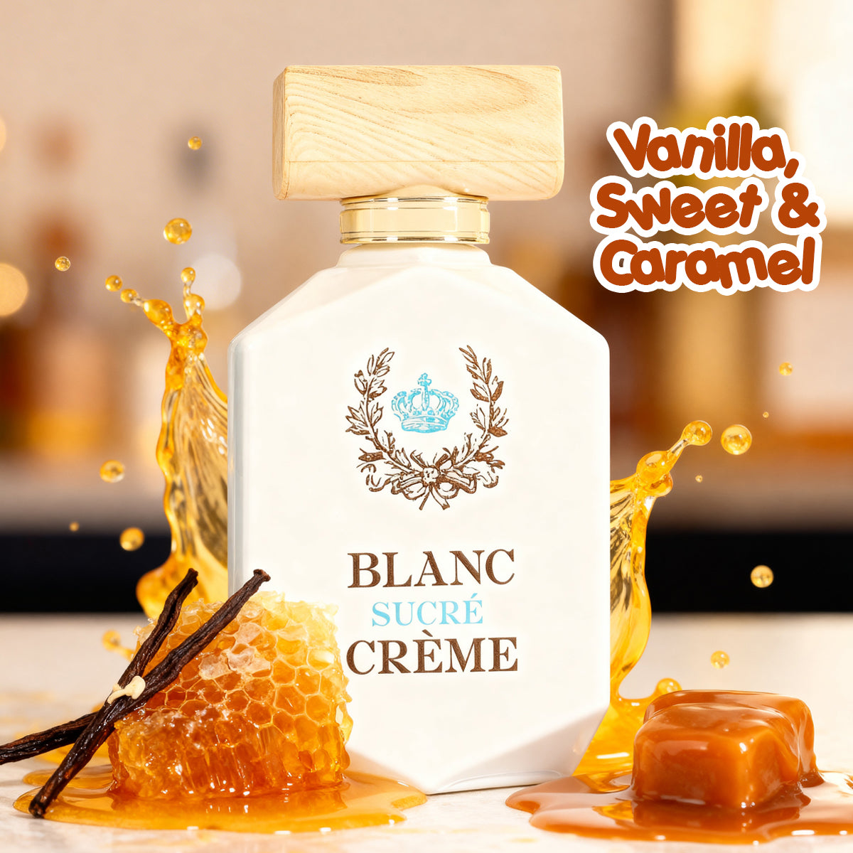 Blanc Sucre Creme Spray Perfume Eau De Parfum For Men And Women - 100ML/3.4FL.OZ./3PCS