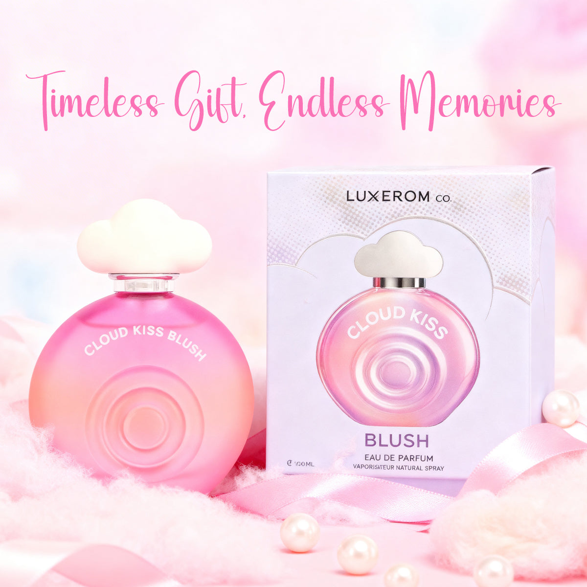Cloud Kiss Blush Spray Perfume Eau De Parfum For Women - 100ML/3.4FL.OZ.