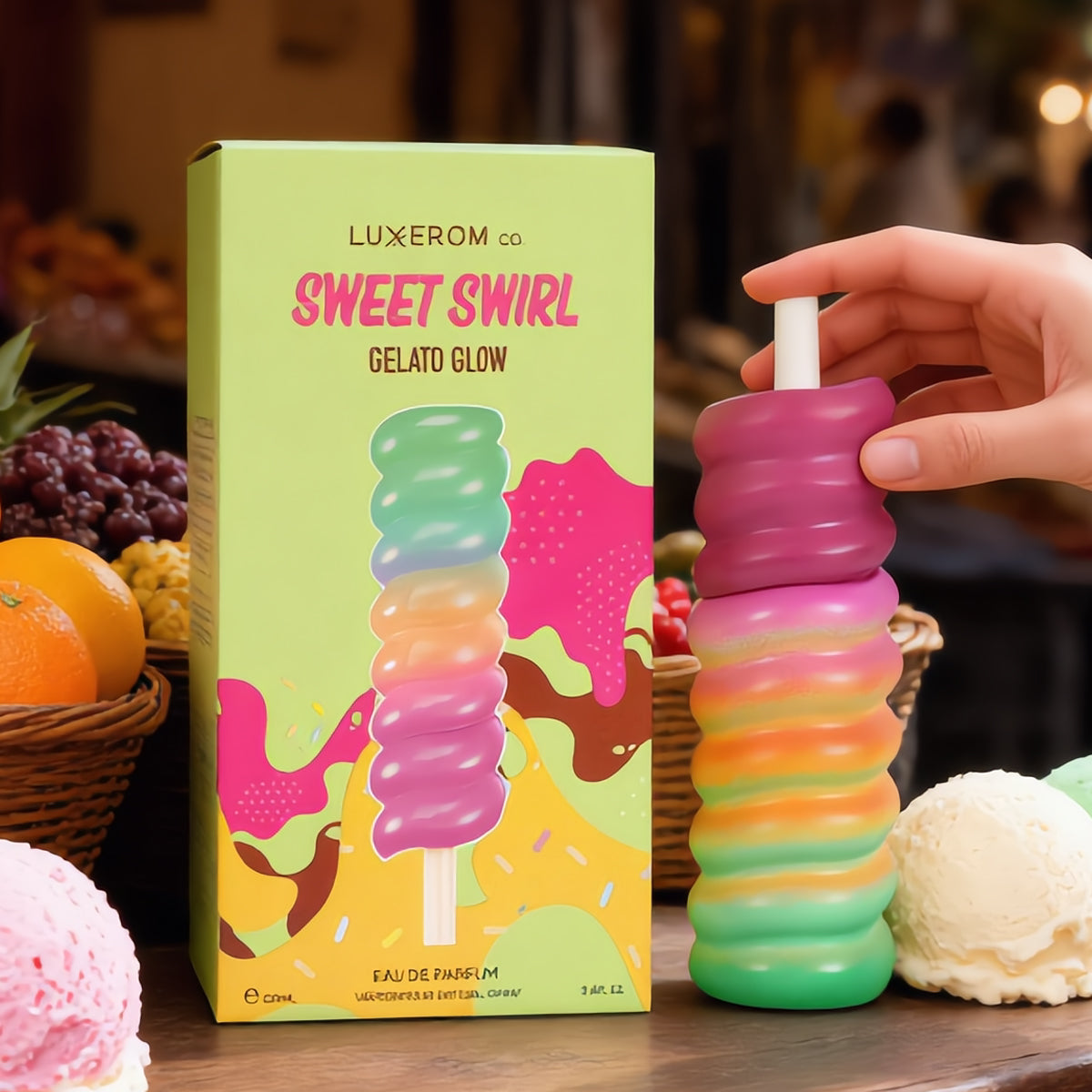 Sweet Swirl Gelato Glow Spray Perfume Eau De Parfum For Women - 100ML/3.4FL.OZ./3PCS