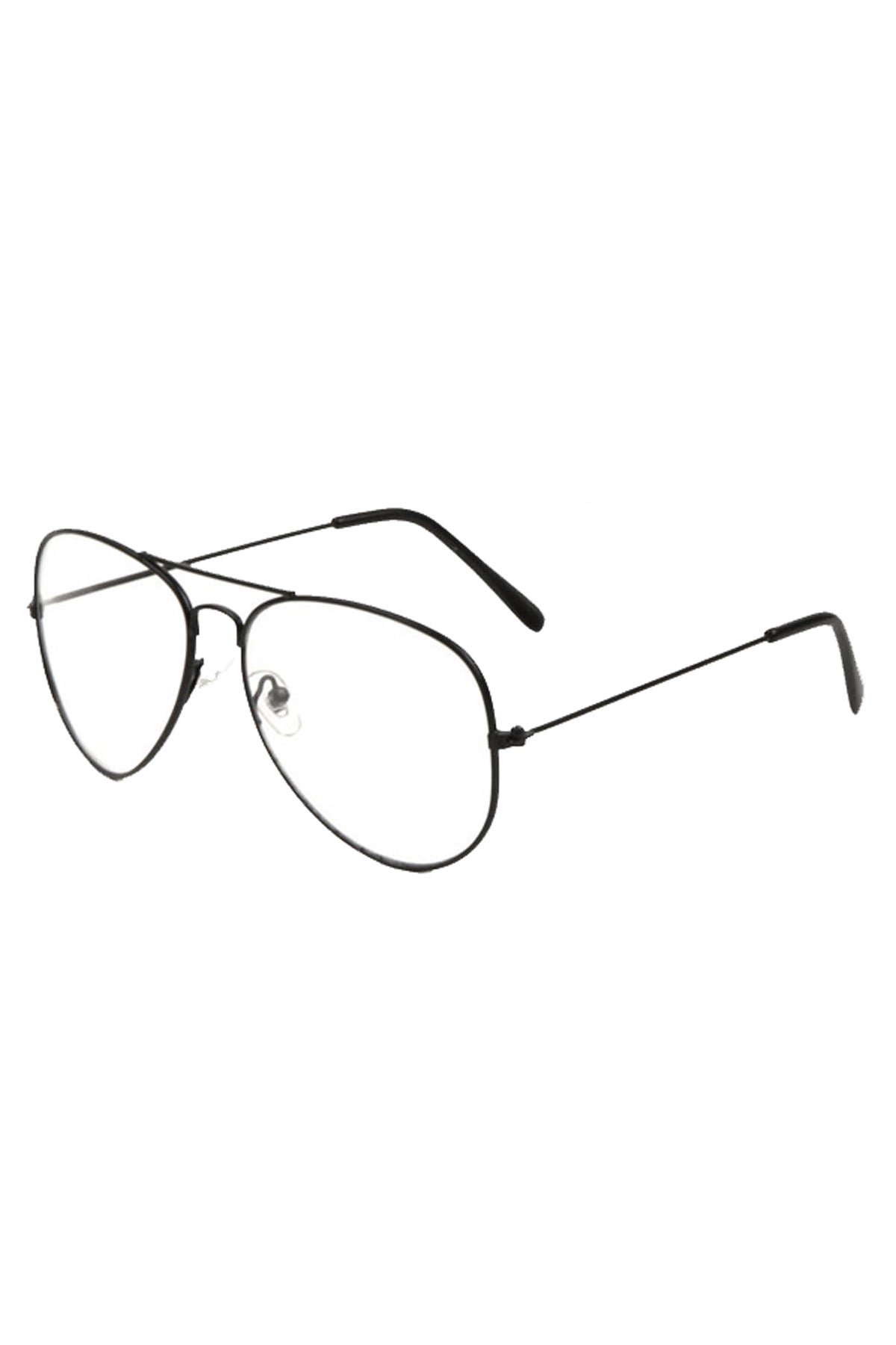 Clear Lens Aviator Sunglasses