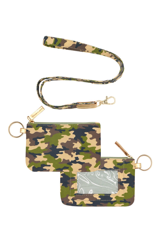 Camo ID Wallet and Detachable Lanyard