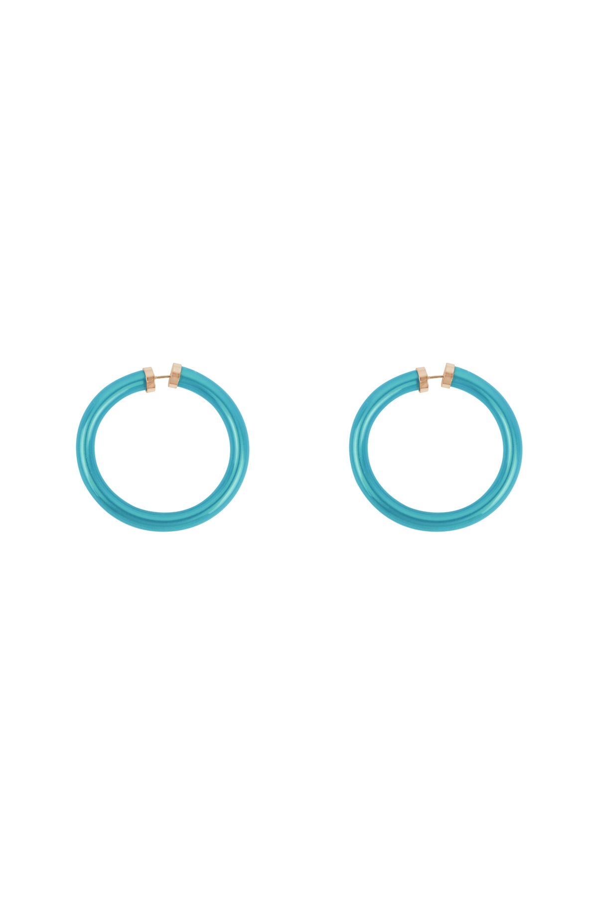 Tube Jelly Hoop Earrings