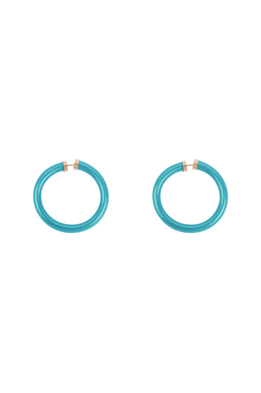 Tube Jelly Hoop Earrings