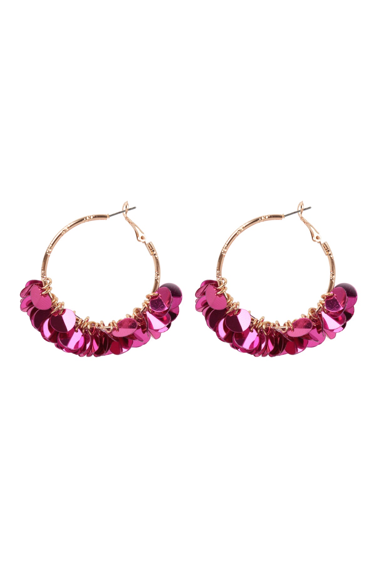 Se2uin Dangle Hoop Earrings