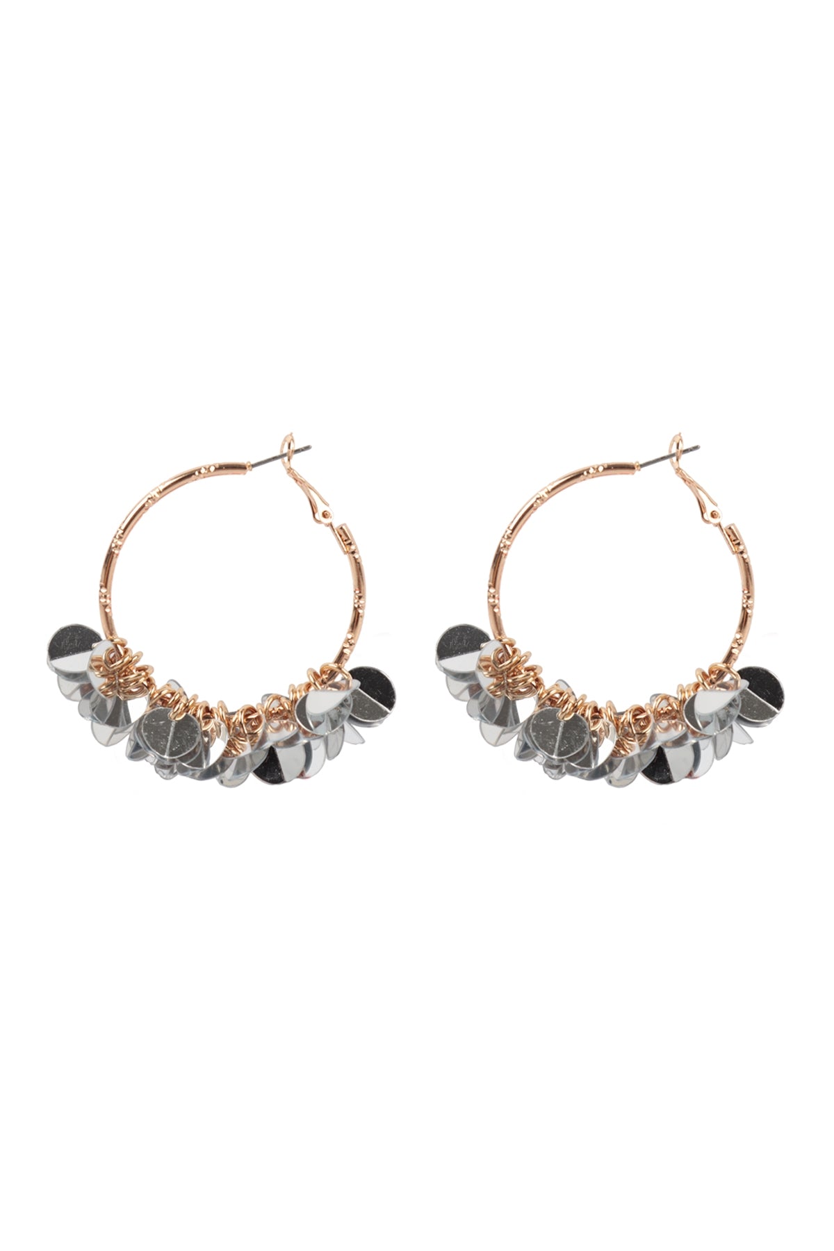 Se2uin Dangle Hoop Earrings