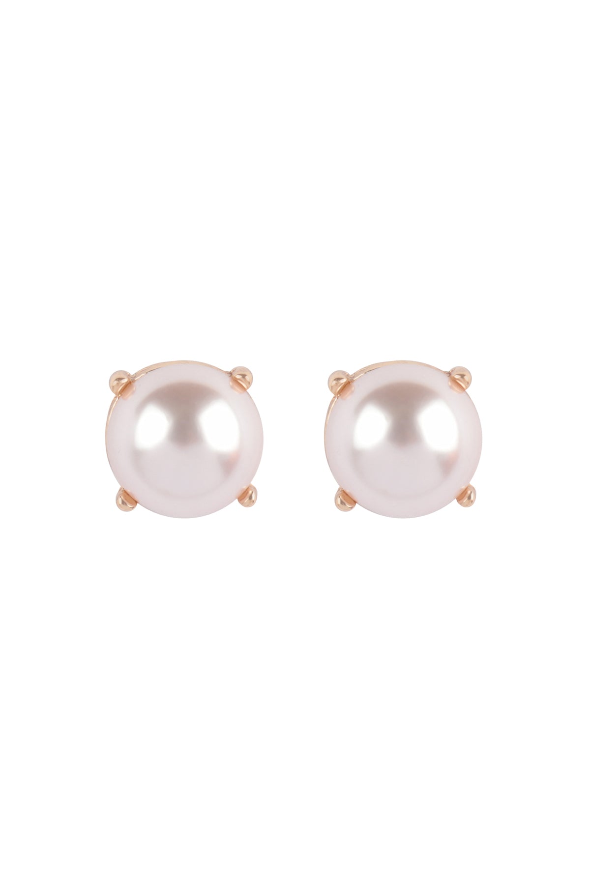 Pearl Stud Earrings Pink