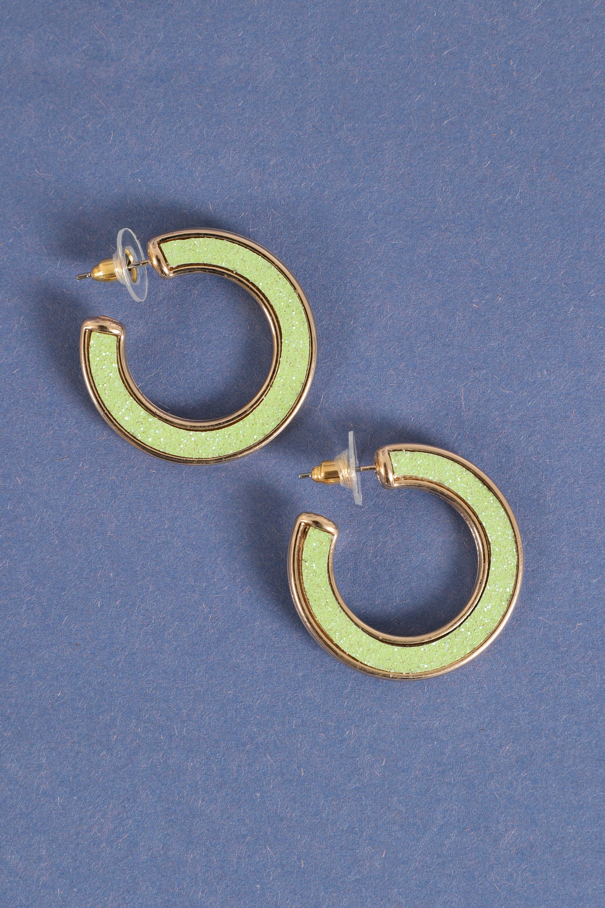Glitter Foam Hoop Earrings
