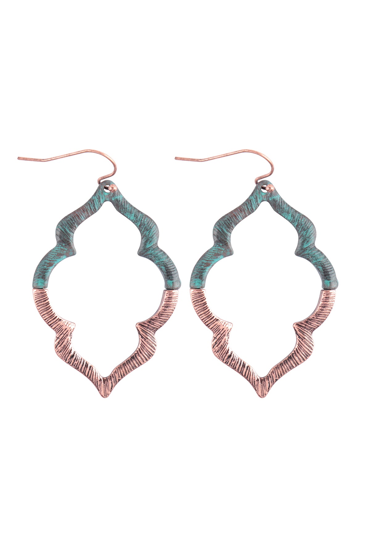 Embellished Mar2uise Cast Earrings  Matte Tur2uoise