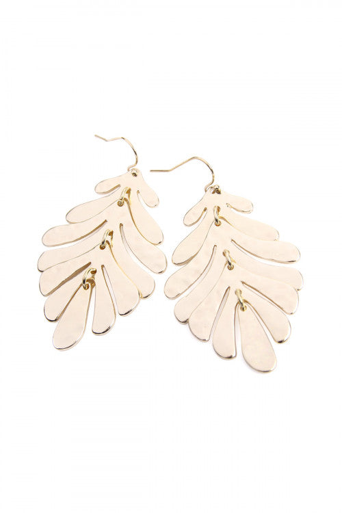 Fish Hook Metal Earrings