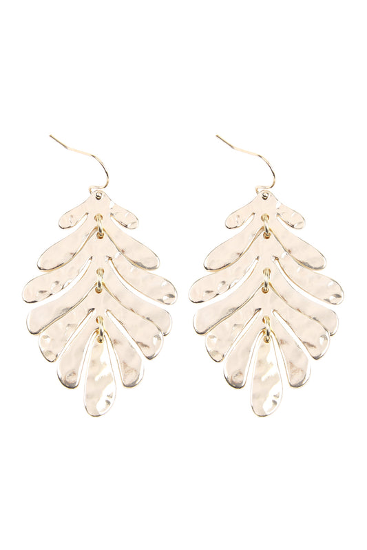Fish Hook Metal Earrings