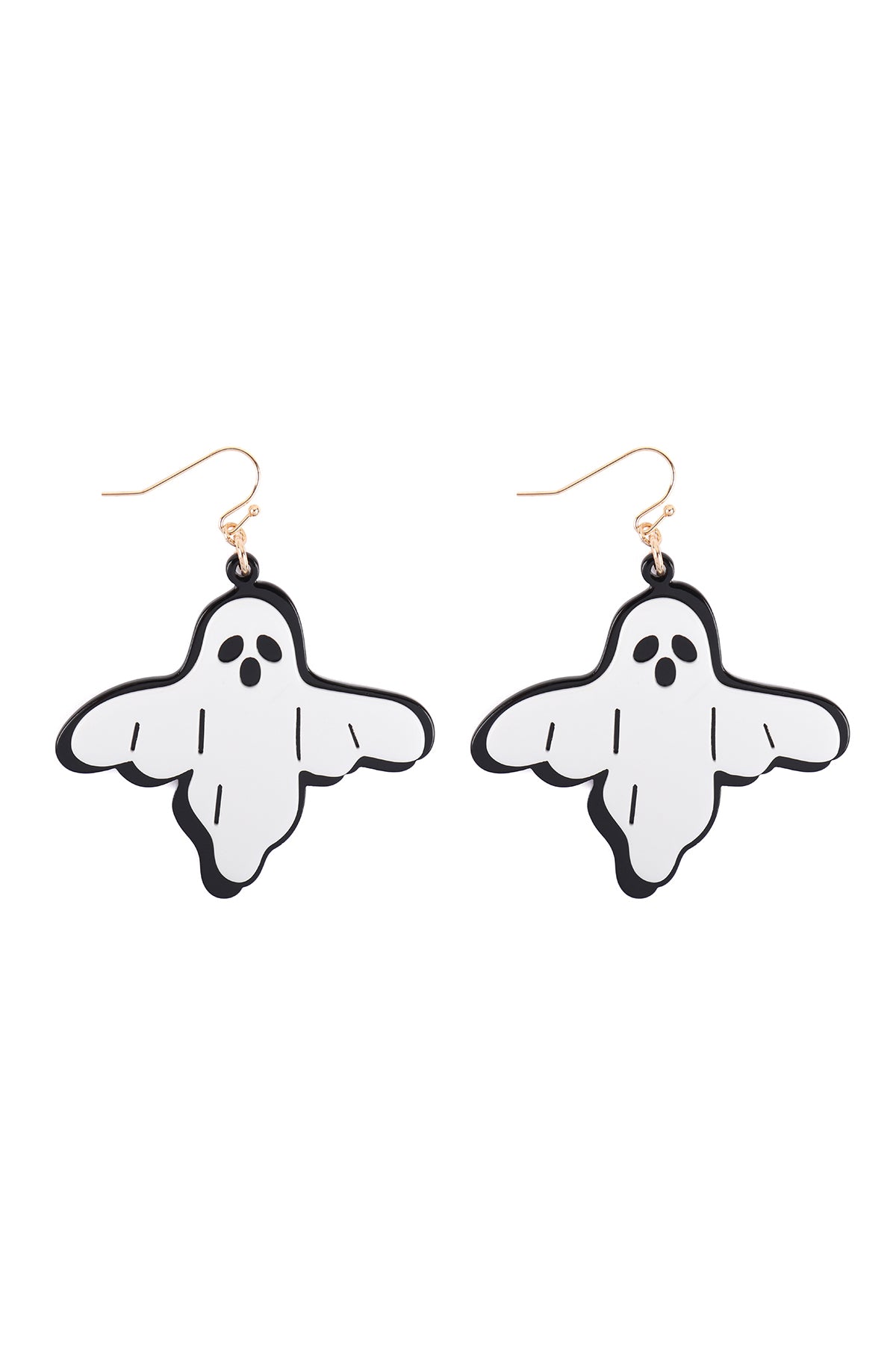 Ghost Acetate Earrings White
