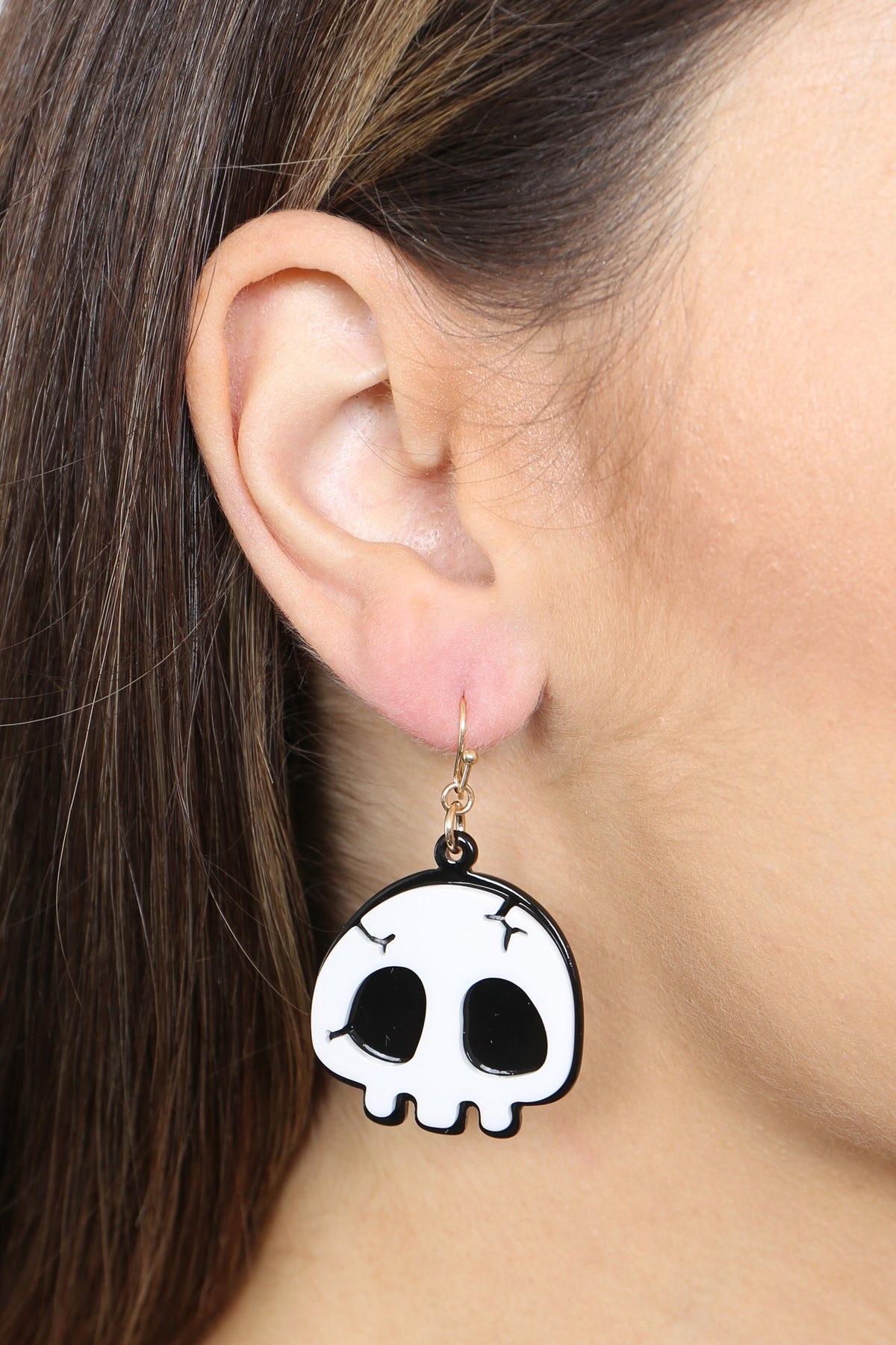 Halloween Skull Acetate Earrings