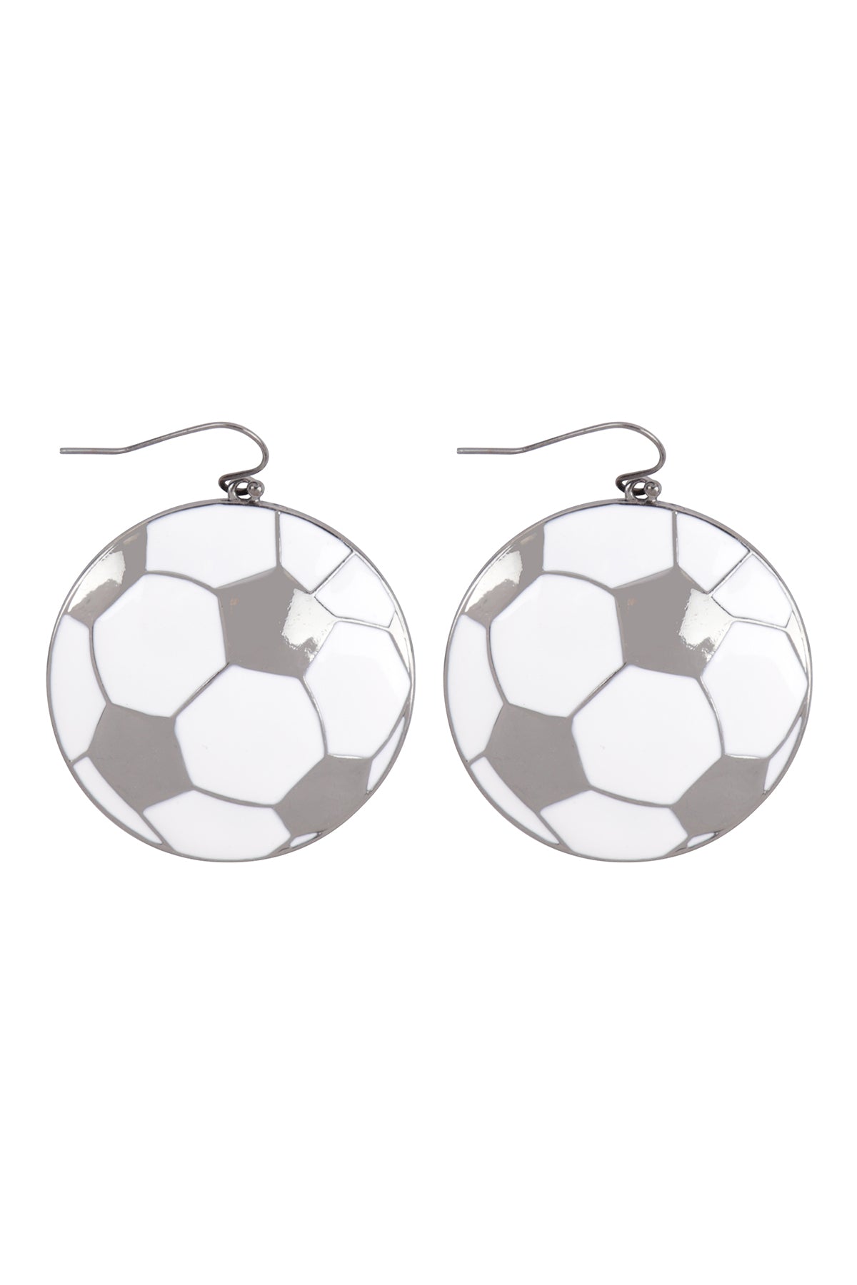 Sports Enamel Fish Hook Earrings