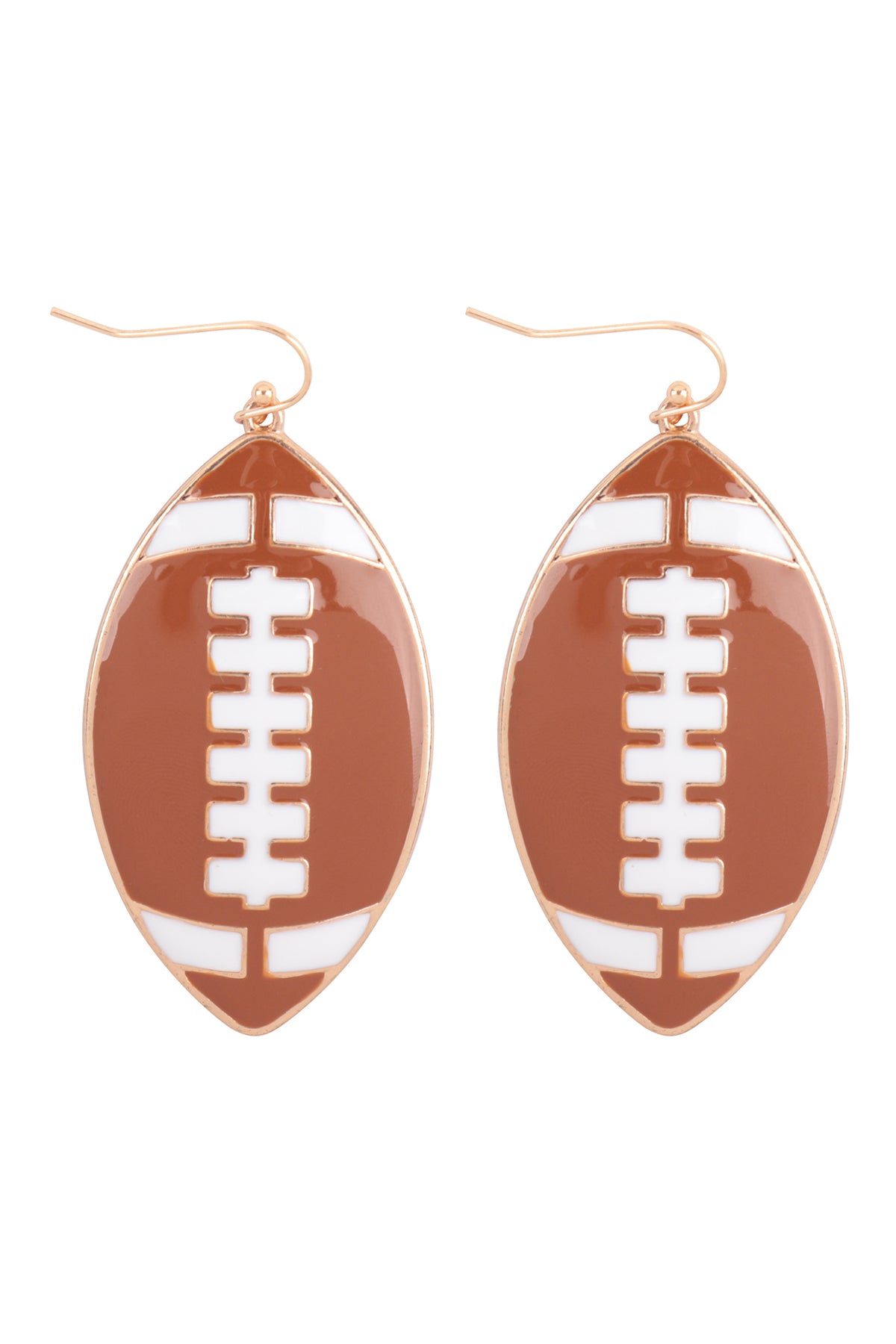 Sports Enamel Fish Hook Earrings