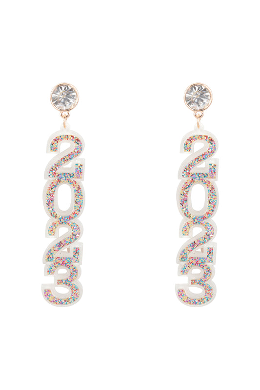 New Year 2023 Drop Earrings