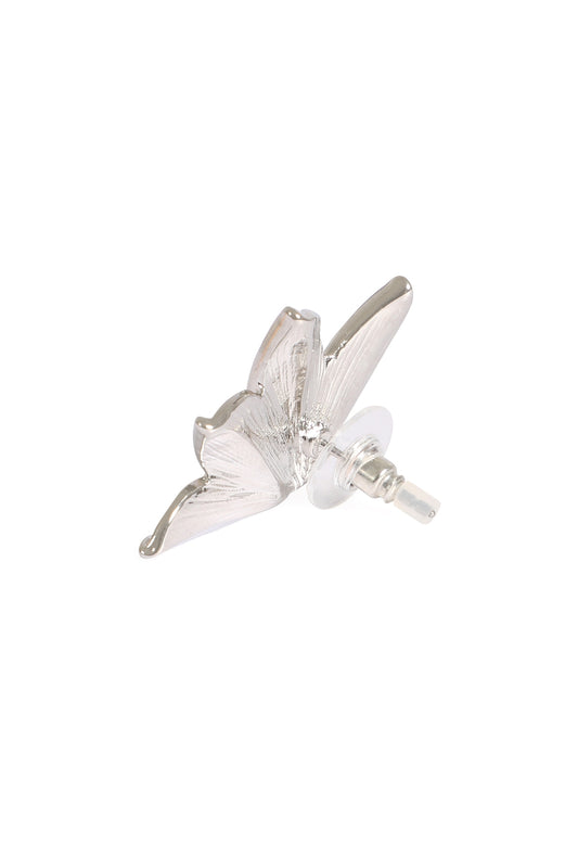 Four Leaves Fan Shape Metal Stud Earrings
