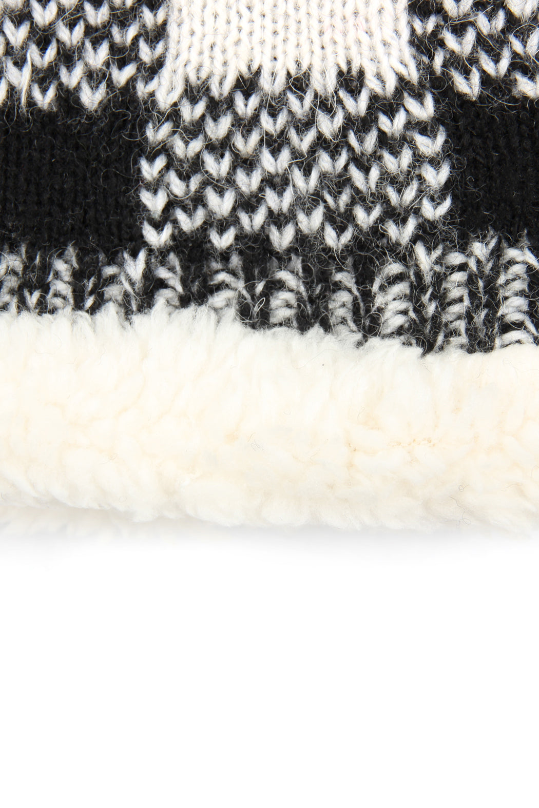 Sherpa Buffalo Plaid Mitten