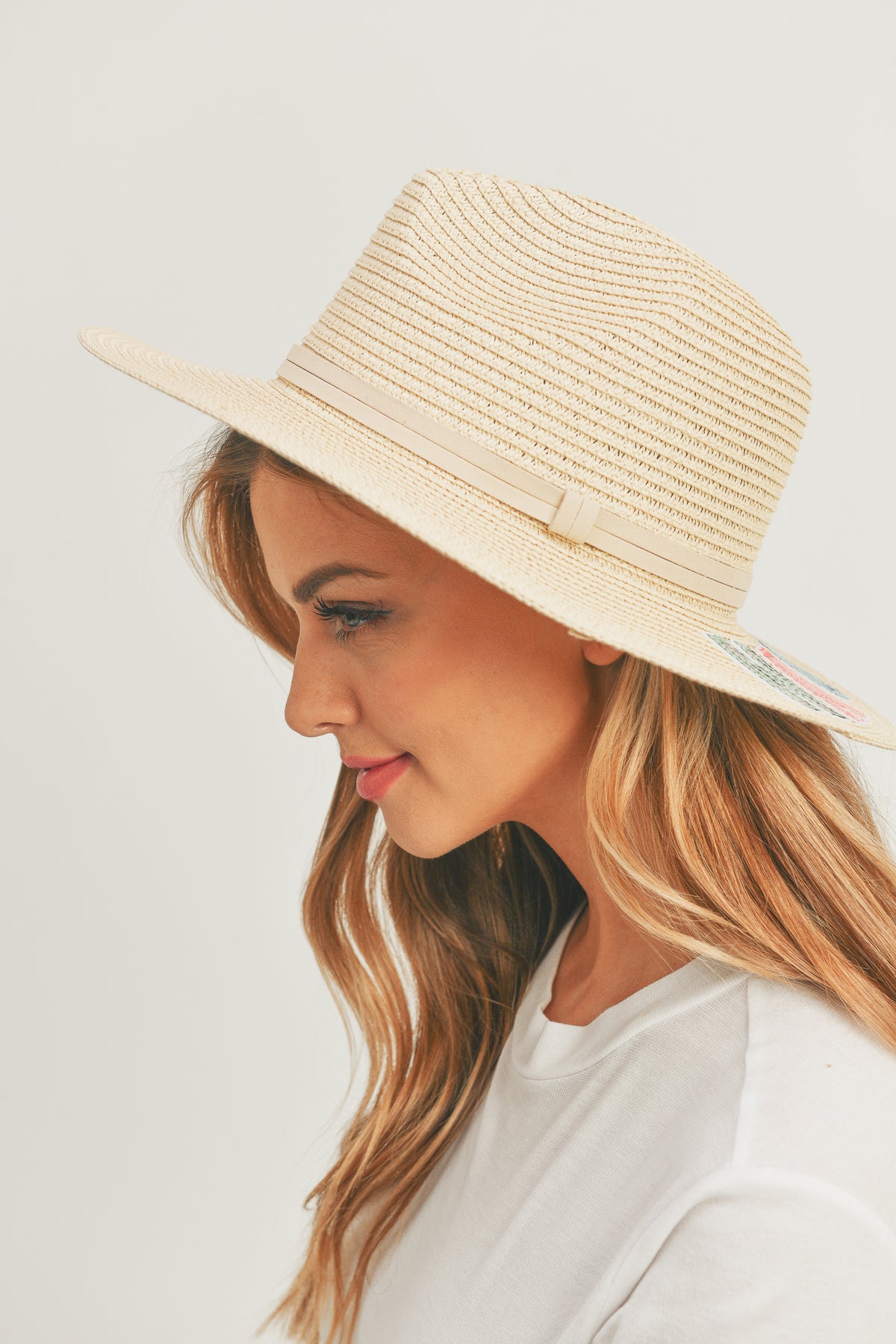 Sequin Letter Nauti Panama Hat