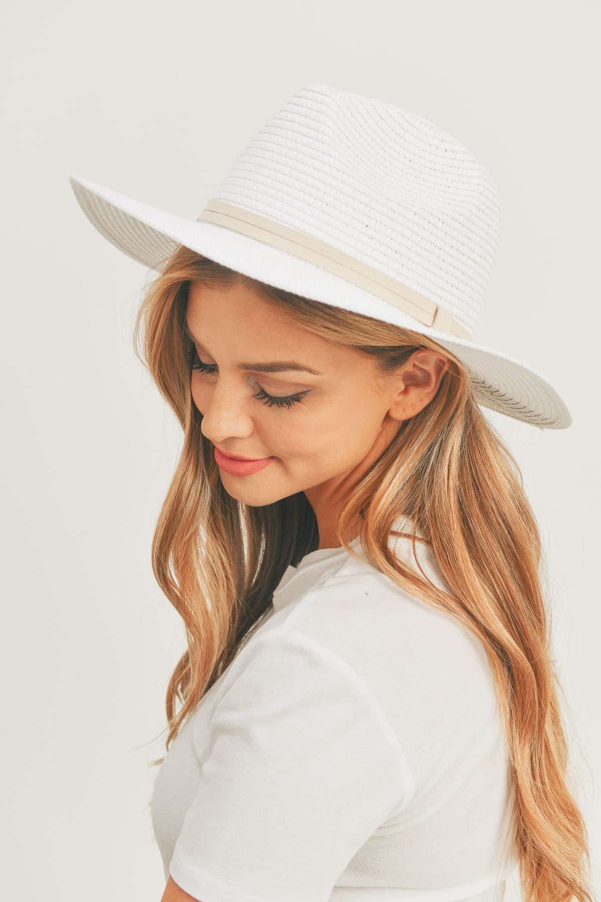 Sequin Letter Nauti Panama Hat