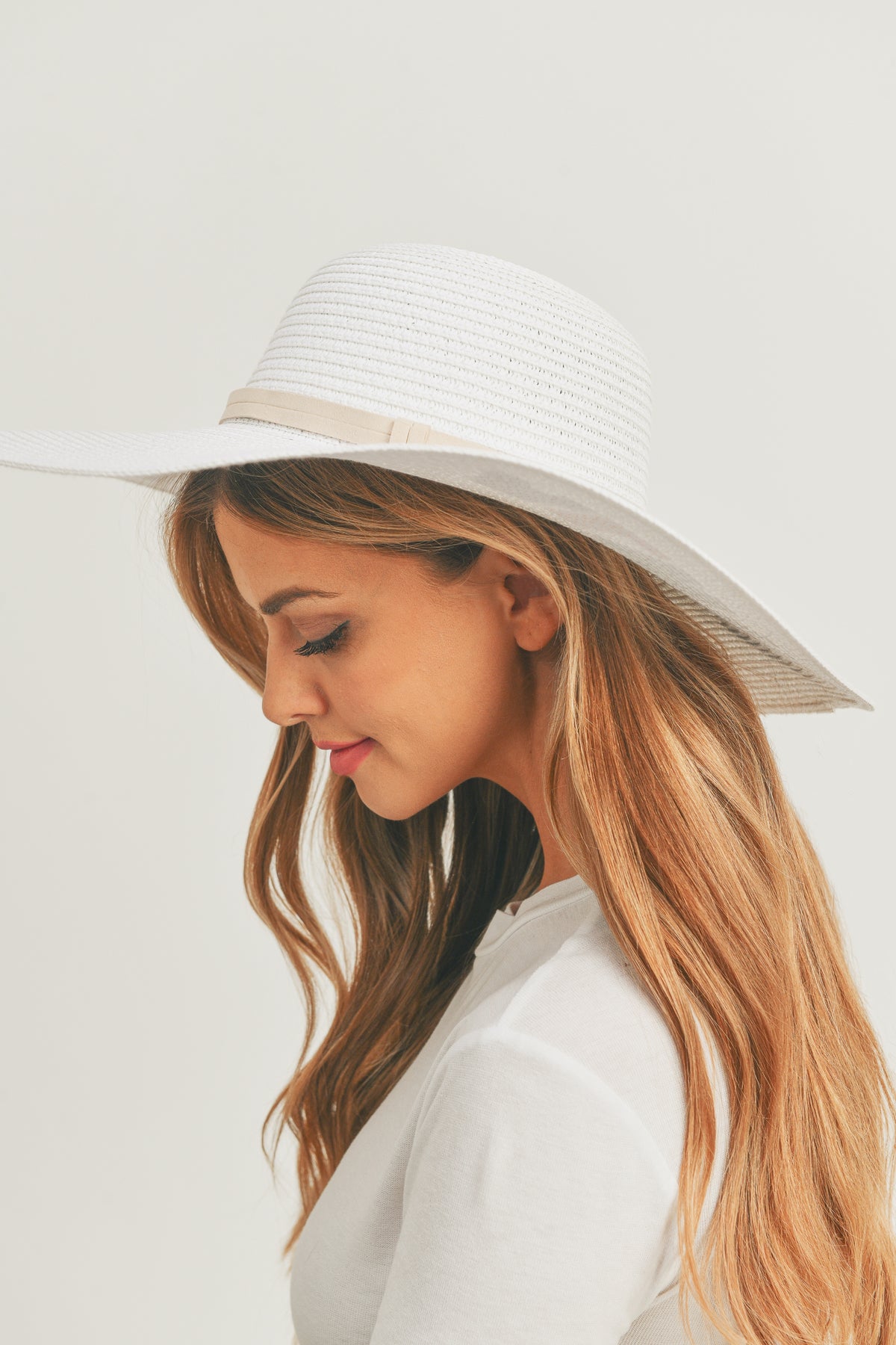 Sequin Letter Always On Vacay Floppy Hat