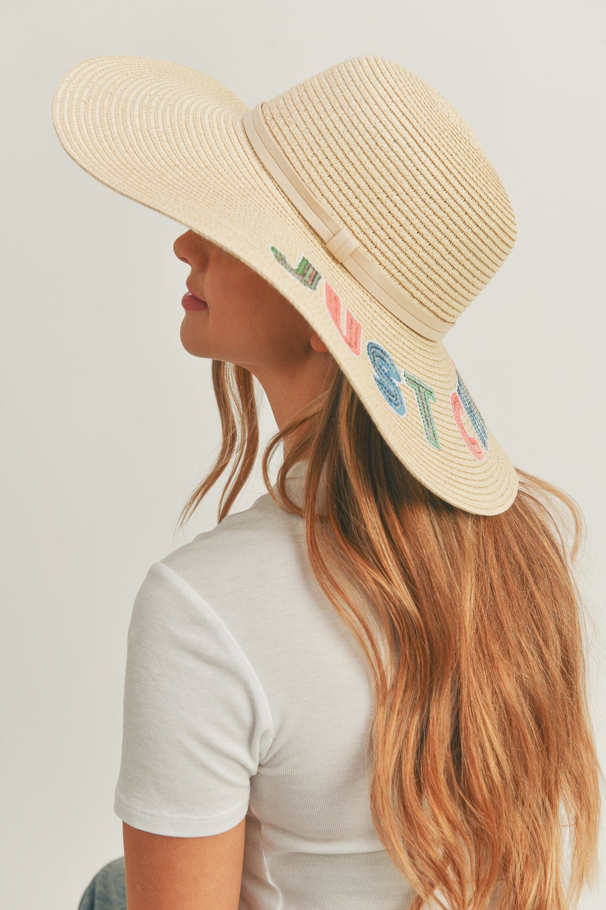 Sequin Letter Just Chill Out Floppy Hat