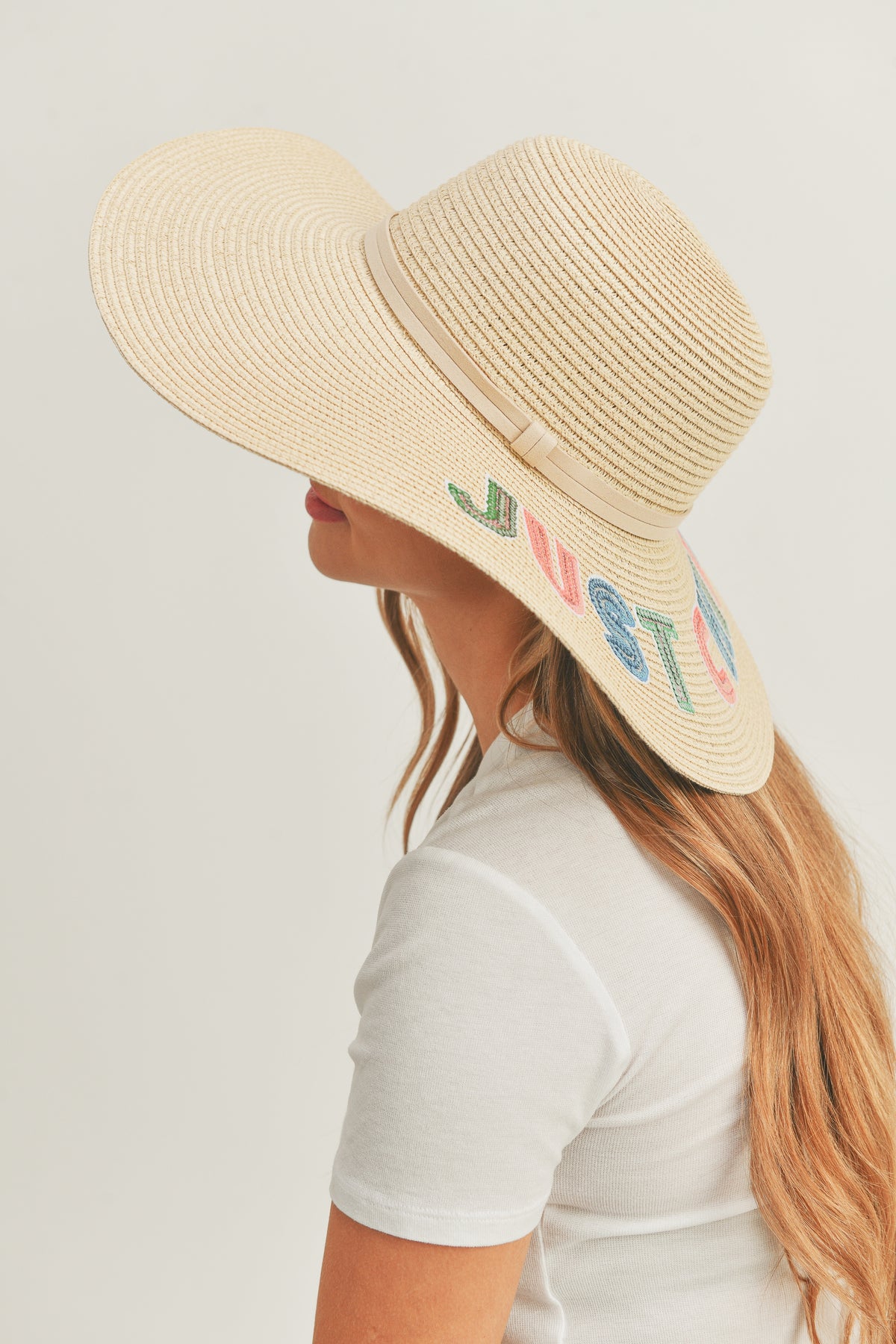 Sequin Letter Just Chill Out Floppy Hat
