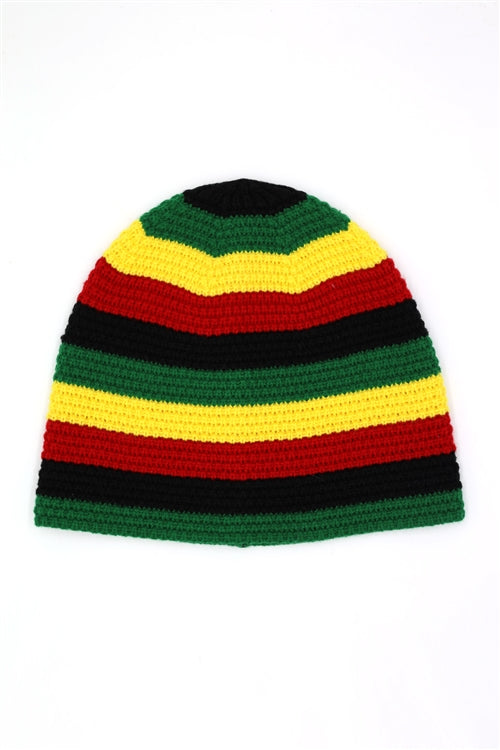 Rasta Inspired Knit Beanie
