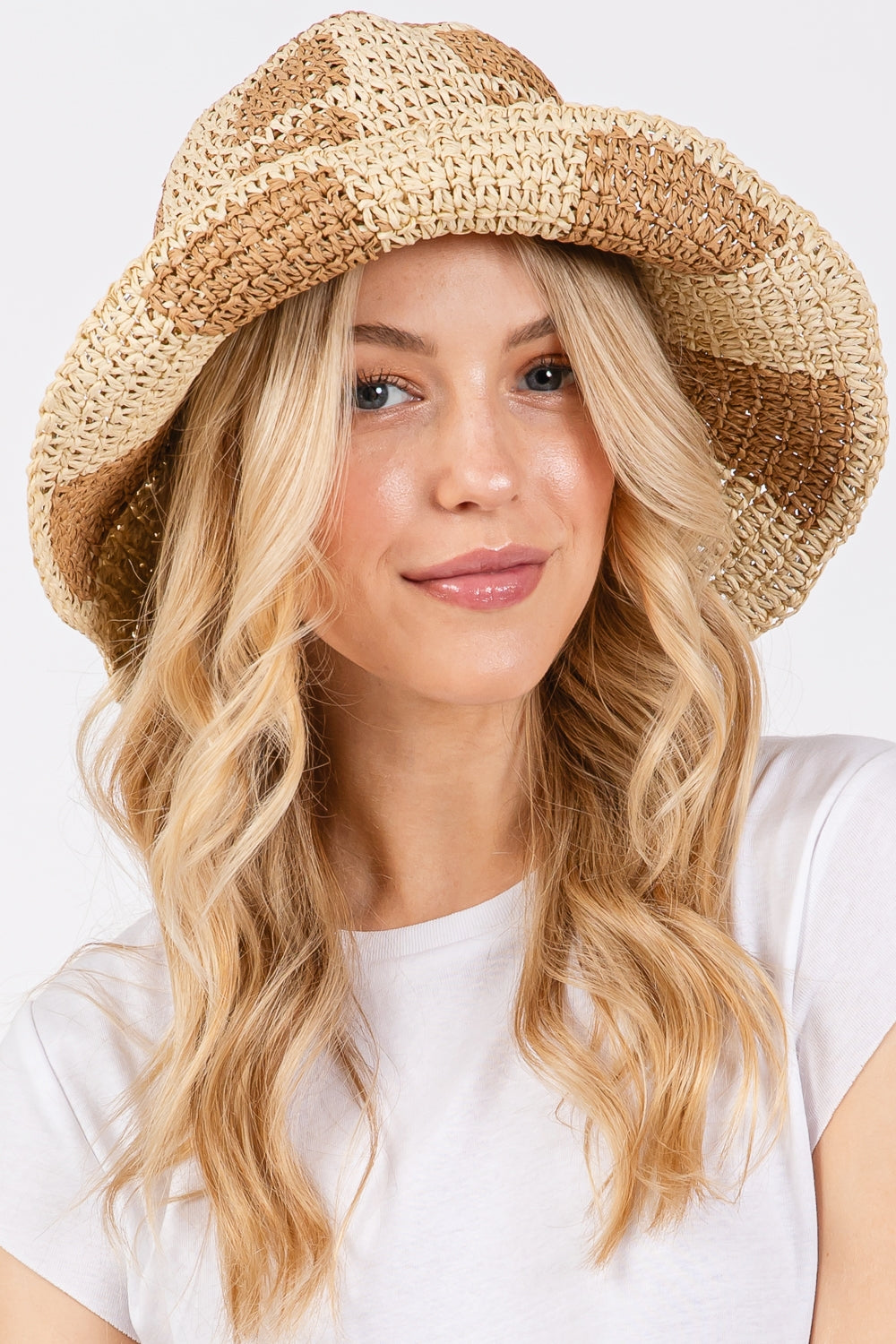 Color Blocked Two Tone Bucket Hat