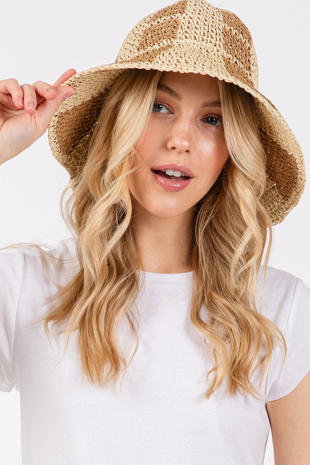 Color Blocked Two Tone Bucket Hat