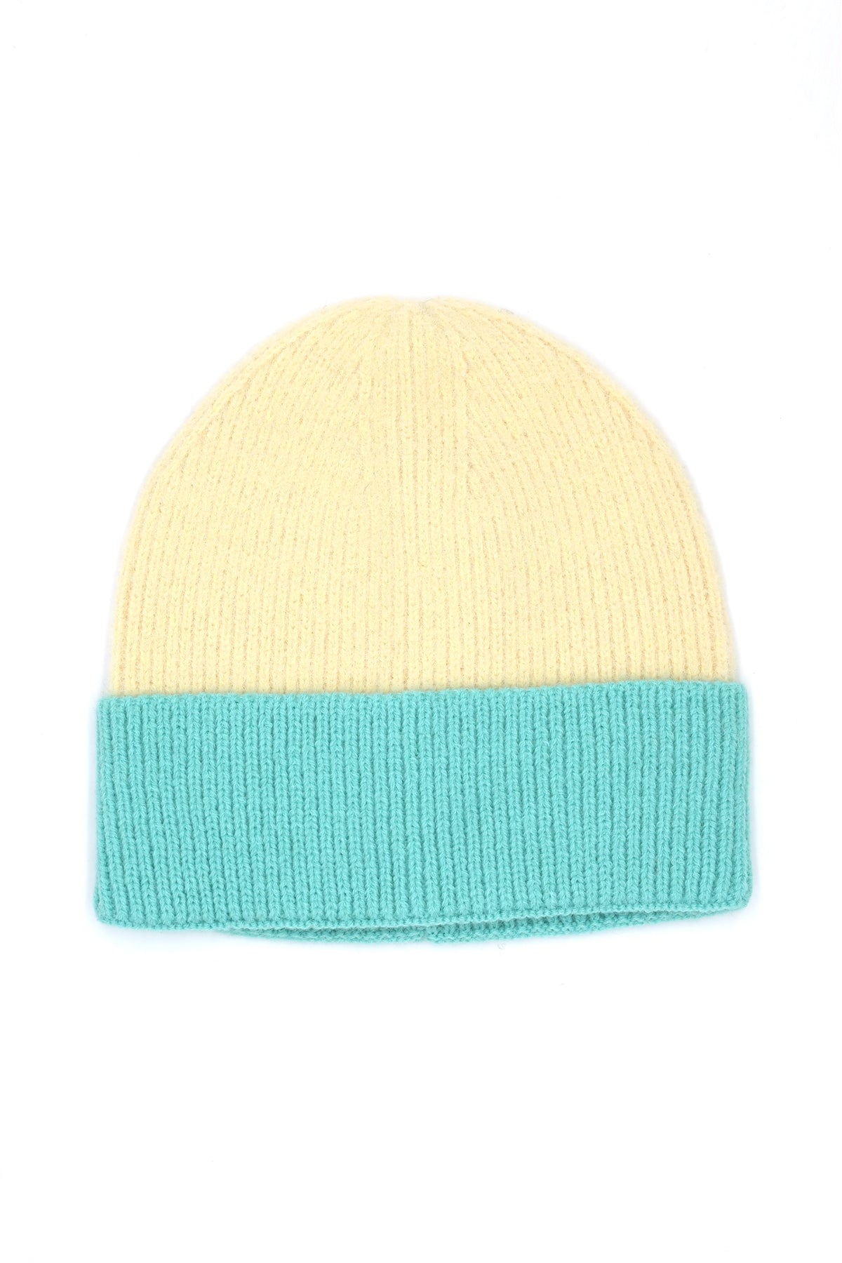 Two-Tone Soft Fuzzy Beanie