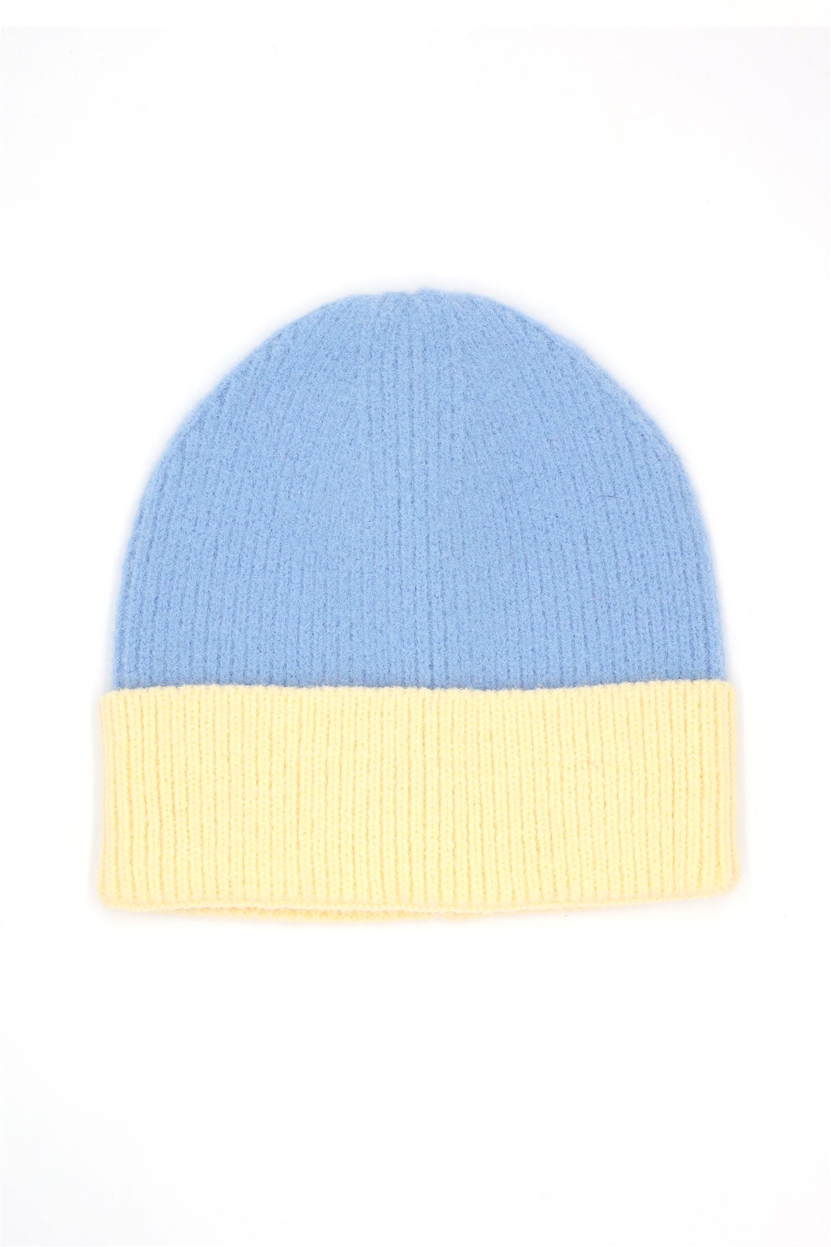 Two-Tone Soft Fuzzy Beanie