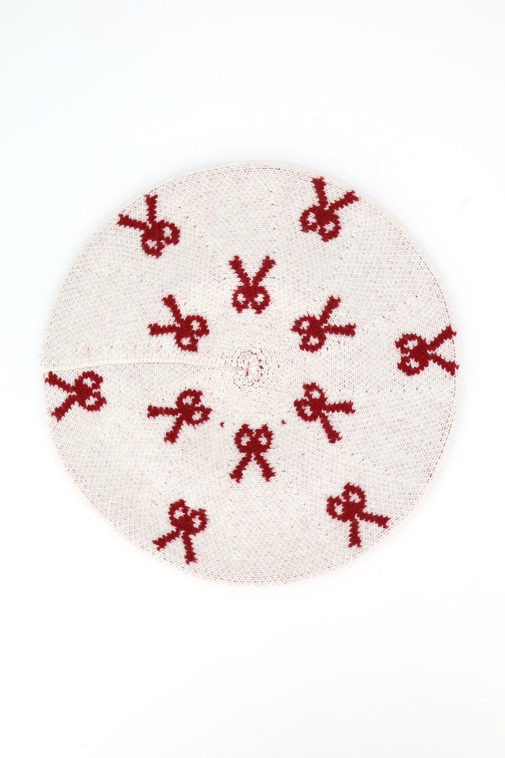 Bow Knit Beret