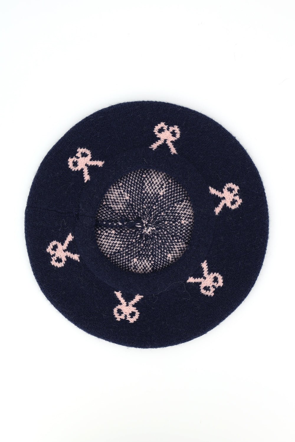 Bow Knit Beret