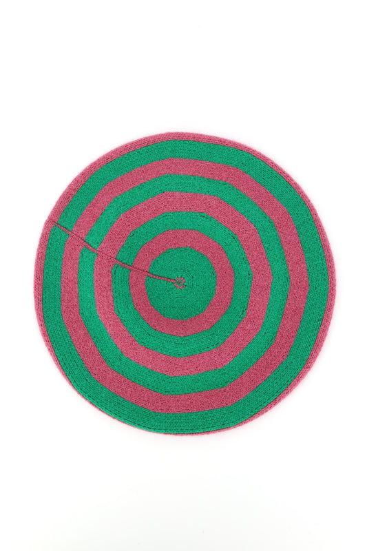 Stripped Knit Beret