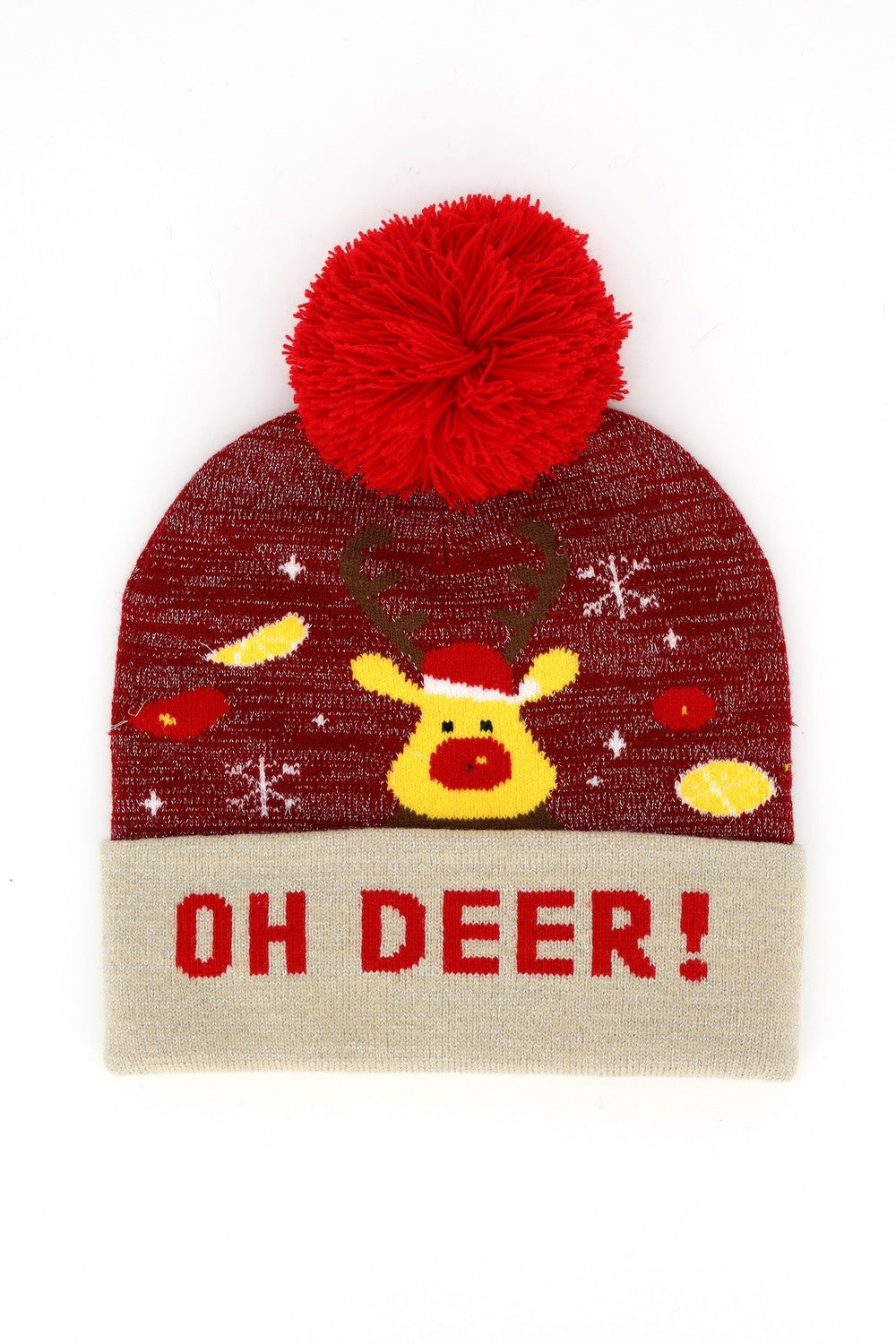 Oh Deer Christmas Lurex Beanie