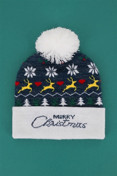 Merry Christmas Lurex Beanie