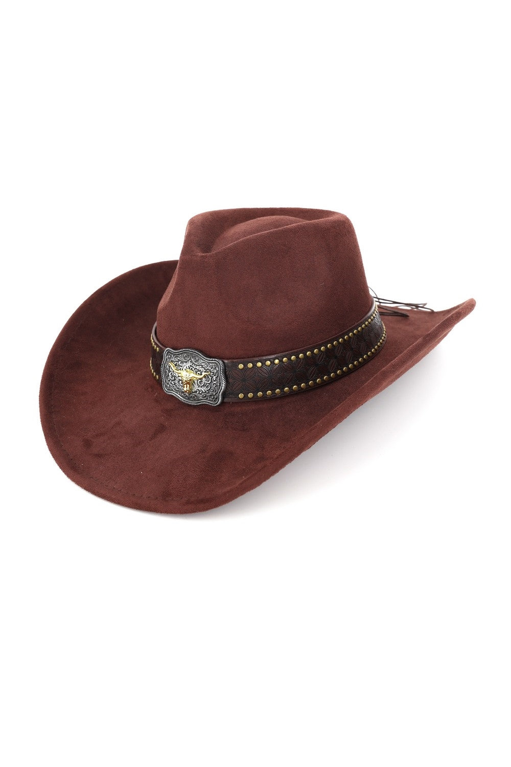 Cowboy Hat With Golden Longhorn