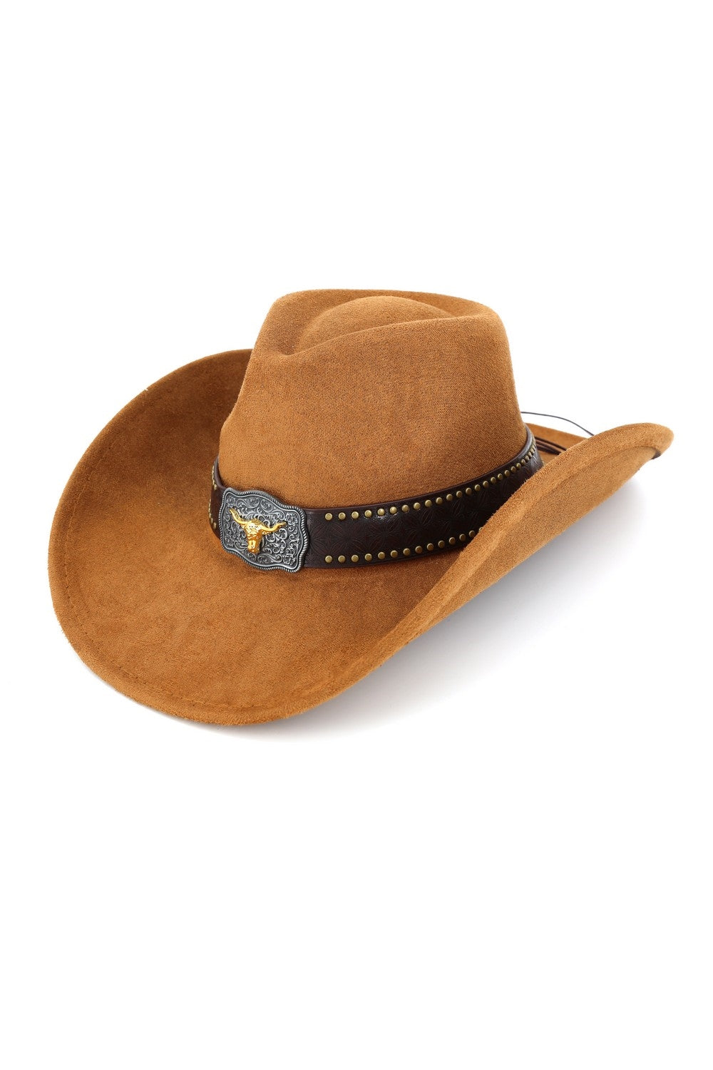 Cowboy Hat With Golden Longhorn