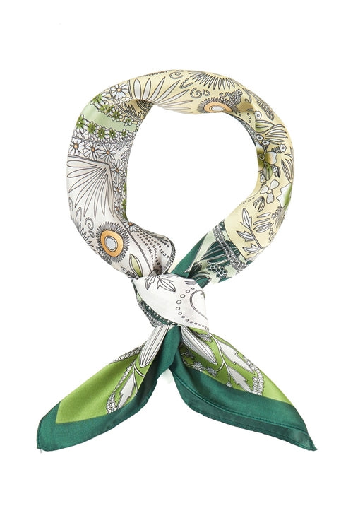 Four-Leaf Clover And Flower Bandana