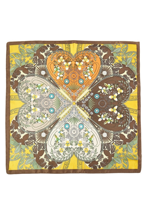 Four-Leaf Clover And Flower Bandana