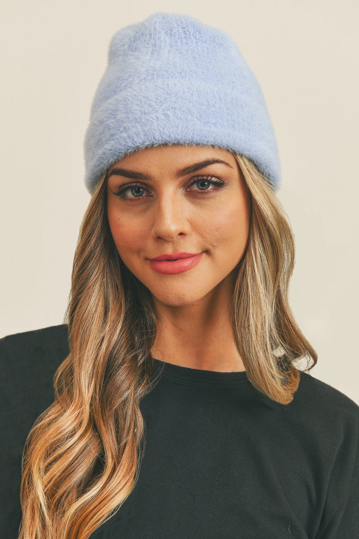 Fuzzy Solid Beanie
