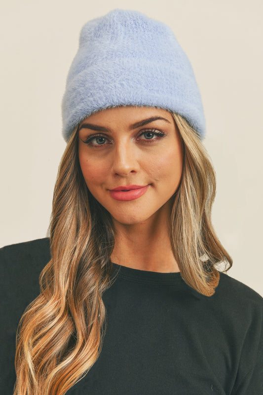 Fuzzy Solid Beanie