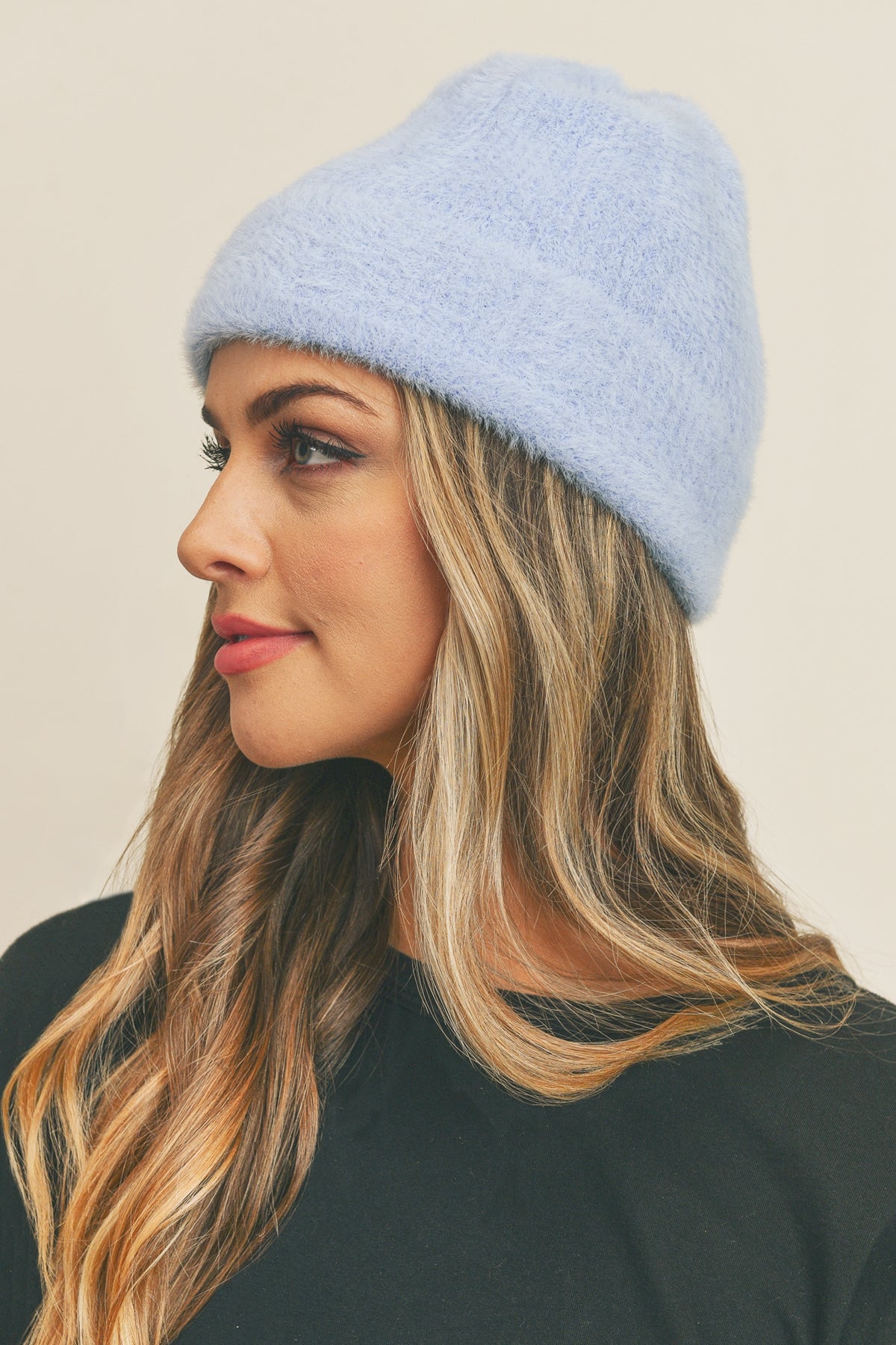 Fuzzy Solid Beanie