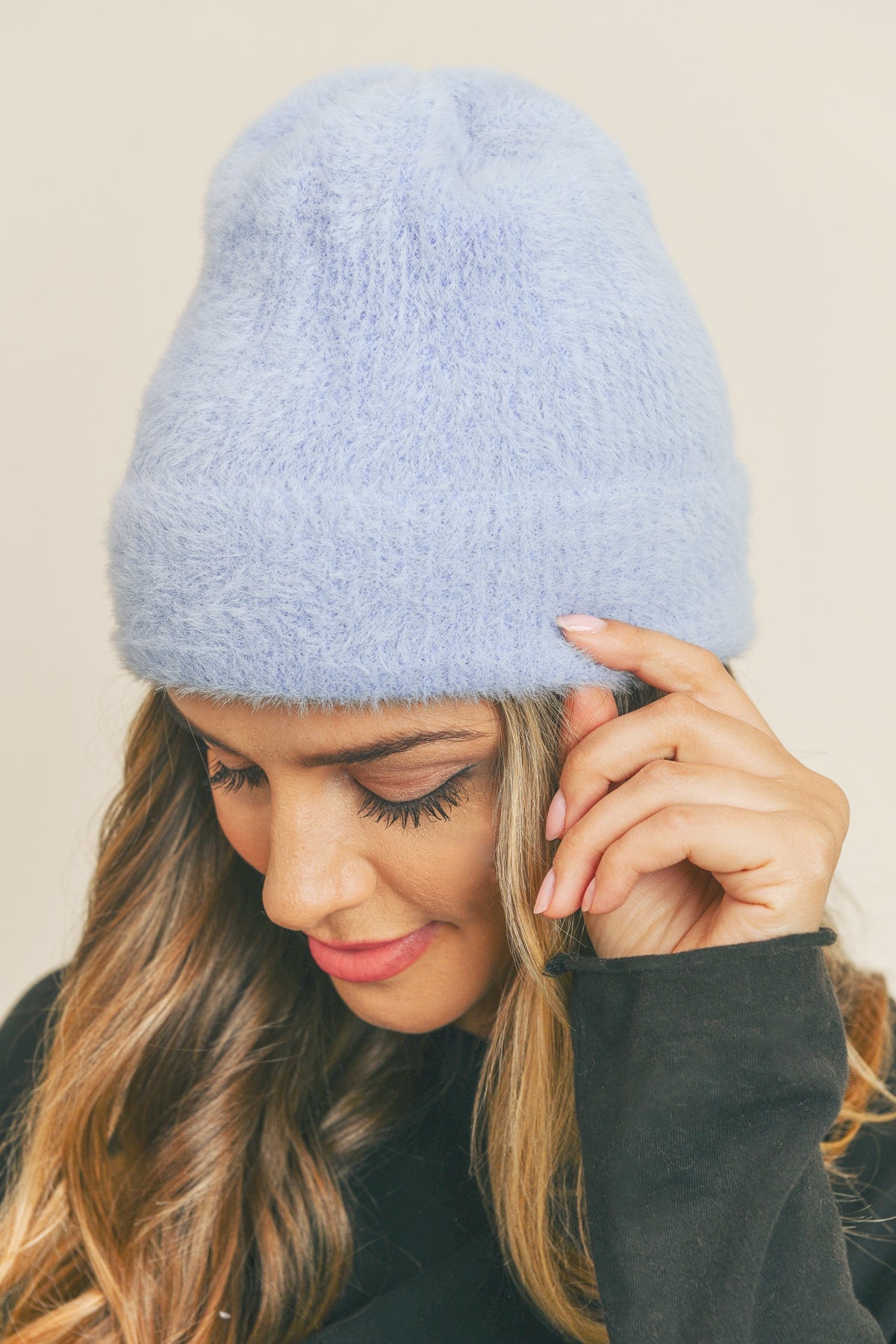 Fuzzy Solid Beanie