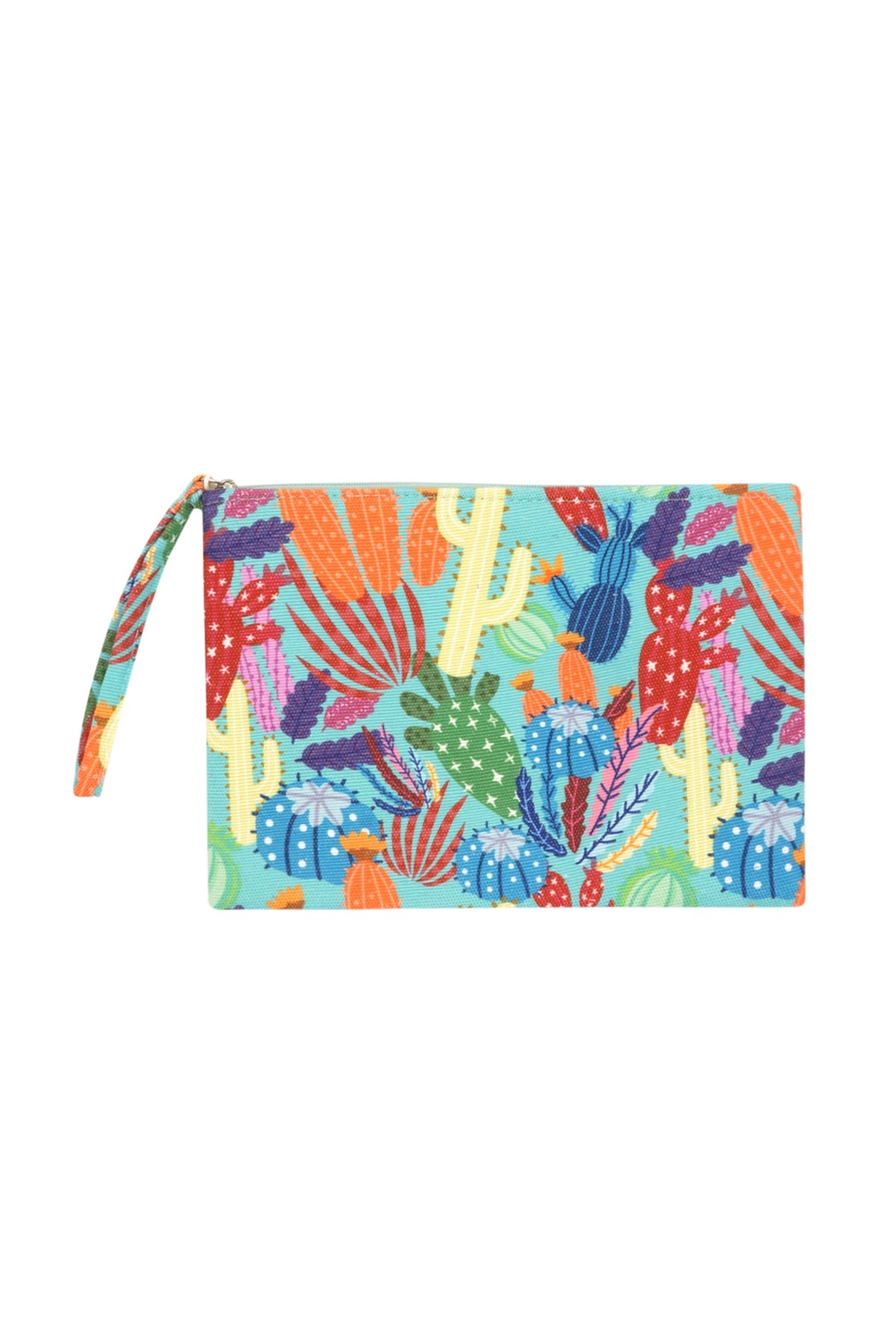Multi Color Cactus Pouch 10"x7"